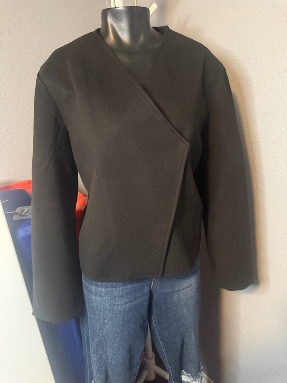 Black Asymmetric Women's Jacket
